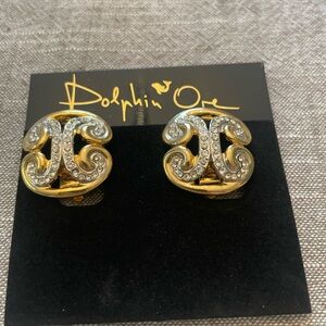 Dolphin Ore Gold and Silver Earrings